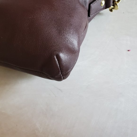 Euc Coach Brown Leather Crossbody Bag Purse - Picture 8 of 11